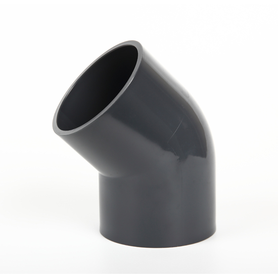 （PVC給水管件）PVC 45°彎頭（深灰）